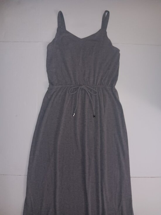 LILDY Dresses & Skirts - LILDY ADJUSTABLE BUTTON SPAGHETTI STRAP CINCHED WAIST SLIT SIDES MAXI DRESS